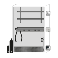 Armoire de stockage intérieure pour bouteilles de gaz G-ULTIMATE-90 - Modèle G90.205.140 - Réf 30641-005-30643 - Conforme NF EN 14470-2_1