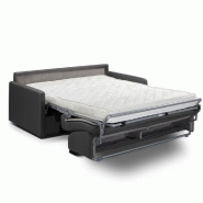 Canapé convertible Paradiso Express - 140cm avec matelas 14cm - Gris anthracite - Fabrication artisanale italienne_1