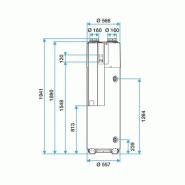 Chauffe-eau thermodynamique connecté T.Flow Hygro+ 200 L - Aldes - 11023384_1