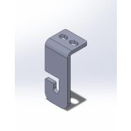 Équerre de fixation pour rouleau de retour - bande transporteuse - supportage de rouleaux axe 20 mm avec méplat 14 mm_2