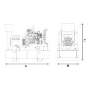 Gtw-870 t6 60 hz triphasé groupe électrogène industriel - genelec - 986 kva