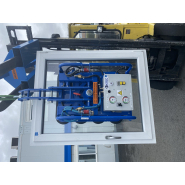 Palonnier compact pour le verre avec 2 ventouses oblongues - CMU 400 kg - Pompe à vide 12 V_1