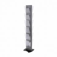 4807 - Porte-brochures Afix Diffusion - Hauteur 176 cm - Acier laqué - Simple ou double face_1