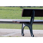 Banc public Cantábrico UM381 - piètement en fonte ductile traité anticorrosion avec lattes en bois tropical_1