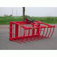 Fourche à fumier avec mâchoire hydraulique série b - wifo_1