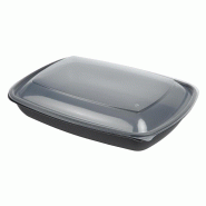 Grandes barquettes alimentaires rectangulaires micro-ondable - 1350ml - Lot de 150 | Fastpac_1