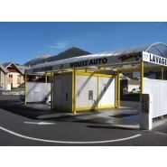 Station de lavage multipiste - Heurtaux - Compacte, inox, 2 à 4 pistes, dimensions 5,16 x 2,48 x 2,90 m_1