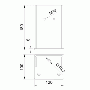 Support de butée H. 180mm_1