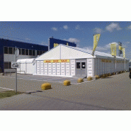 Tente de stockage fermée en aluminium - Structure fixe - Couverture en panneau sandwich - Dimensions flexibles_2