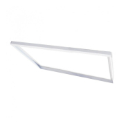 Boîtier saillie pour panneaux LED 120x60cm - Aluminium blanc - réf kitsai1206_1