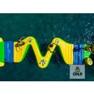 Nouveauté - Module Zigzag Wibit pour parcours aquatique gonflable - Réf A4691 - 6x3x0,8m - Capacité 4 personnes_1