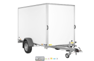 Remorque fourgon en bois SARIS - FW150 - 1 essieu roues extérieures - PTAC : 1500 Kg - 306x154xH180 cm - Reference SARIS_FOURGON_FW2000_1