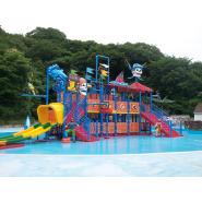 Structure de jeux aquatiques ARWAPS7 - 19x17m - Hauteur 9,6m - Toboggans 4,8m_1