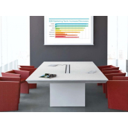 Table de réunion contemporaine et lumineuse - HAN - Élégante, personnalisable et durable_1