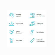 Table Pique Nique Isola 200 cm PMR Lot de 3 Tables_1