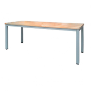 Banc métallique à piètements - Différents formats et dimensions - Modèles pliants, avec patères ou tubes ronds/carrés_1