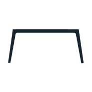 Bureau double STEELY - L120 cm - Double face - Pieds carbone - Plateau imitation Erable - neuf - Panneaux de particules mélaminés haute résistance_1