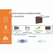 Porte de garage levante traditionnelle à cassettes - 2600 / 2300_1