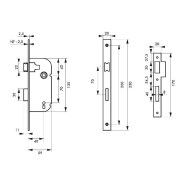 Serrure à encastrer pour porte intérieure - Pêne dormant - Réversible - THIRARD - Réf. 00051195_1