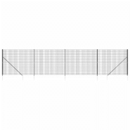 Vidaxl clôture en treillis métallique et ancrage anthracite 2,2x10 m 154247_1