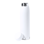 Thermos isotherme double paroi en inox recyclé - 380 ml - Couleur blanc_1