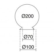 Globe opale globos blanc- boule en résine_1
