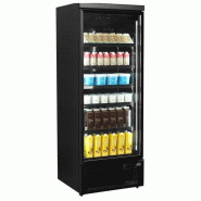 Réfrigérateur vitrée C1DBB - porte vitrée à charnières, 0.98 m², noir, garantie 2 ans_1