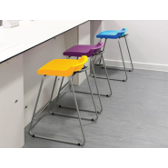 Tabouret de laboratoire BIOLAB - Polypro+ - Hauteur réglable - 16 couleurs disponibles - Certifié BS EN 1729 et BS 5852_1