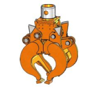 Benne de terrassement avec coquilles interchangeables et vérins verticaux pour pelles de 12 à 20 T_1