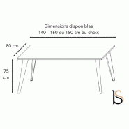 Bureau droit Pigreco - MARTEX - 160, Orme, Titane_1