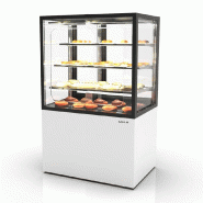 Vitrine chauffante INTEGRA chaleur sèche sur base - 1000 mm - 4 niveaux - H1400 mm - IN100/80-140C | Sayl Barcelona - 815 mm, Accès Grab & Go, 1400_1