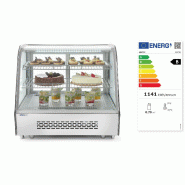 Vitrine réfrigérée de présentation pâtisserie positive 120L HENDI_1