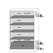 Armoire de sécurité Q-PEGASUS-90 - Type 90 - Modèle Q90.195.120.WDAC - Réf 30002-047-33636 - Normes NF EN 14470-1 et NF EN 16121/16122 - Certifiée GS et CE_1