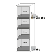 Armoire de sécurité S-CLASSIC-90 modèle S90.196.060.R - Réf 30229-001-33459 - Type 90 - Conforme NF EN 14470-1 et certifiée GS_1