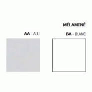 Cloison de séparation en mélaminé - Quadrifoglio - 120, Gris, Blanc_1