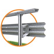 H3-W5 3 ondes - Glissière de sécurité - Marcegaglia Buildtech - Hauteur hors sol : 1230 mm - Acier galvanisé_1