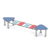 Pont d'équilibre - LD1EQ2021 - Pour enfants dès 2 ans - Capacité 6 personnes - Hauteur de chute < 60 cm_1