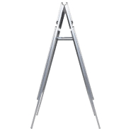 Vidaxl support d'affiche a1 avec en-tête pour clients aluminium 51202_1