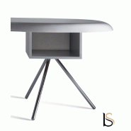 Bureau de Direction Uno - Dellarovere - Noir, Gris_1