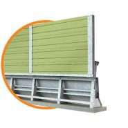 H4-W8 New Jersey H 4m - Glissière de sécurité - Marcegaglia Buildtech - Barrières intégrées insonorisantes classe H4 accotement_1