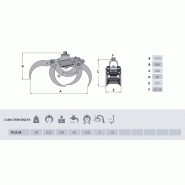 Grappin forestier TG22-50 - rotateur à tenon 49,5 mm - doubles barres de guidage_1