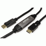 Roline câble displayport dp - uhdtv, m/m, noir, 10 m_1