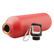 Gourde sport en aluminium - finition mat - avec attache mousqueton - 750 ml - couleur rouge_1