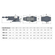 Étau de fraisage Optimum FMS 100 - Précision et robustesse - Référence 3354100_1