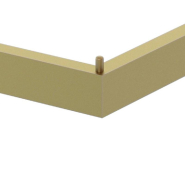 Guidon de penderie rectangulaire - section 30x15mm L60cm - or_1