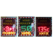 Panneaux indicateur de vitesse de véhicule avec radars pédagogiques - Série AFFRADBC-1LIA_2