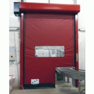 Porte rapide dynaroll / souple / à enroulement / en plastique / utilisation intérieure et extérieure / 8000 x 8000 mm / ignifuge