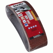 10 bandes abrasives sans fin en corindon pour bois et métal - Grain 40 - Dimensions 75x533 mm_1