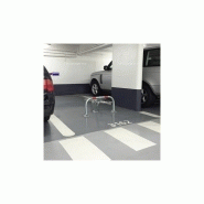 Arceau de parking haute résistance - STOPBLOCK - Tube 55 mm - Bandes réfléchissantes et pieds en fonte_1