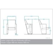 Fauteuil moderne, sophistiqué pour auditorium - Revêtement en simili cuir / cuir - sarl clp vibrato_1